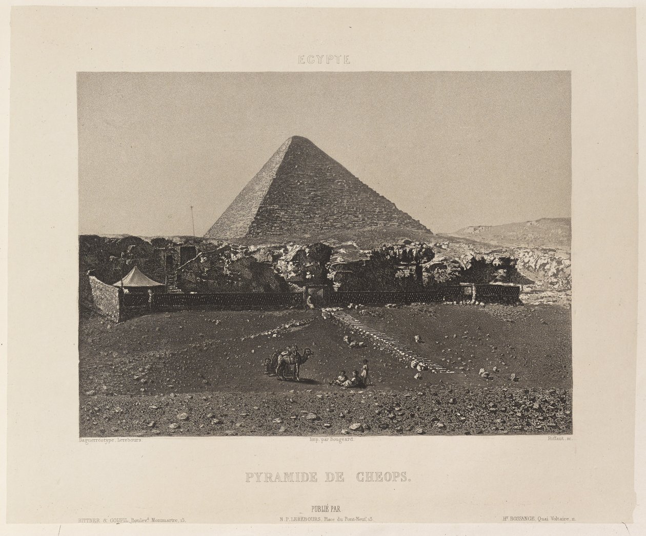 Ägypten. Pyramide von Cheops von Nöel Marie Paymal Lerebours