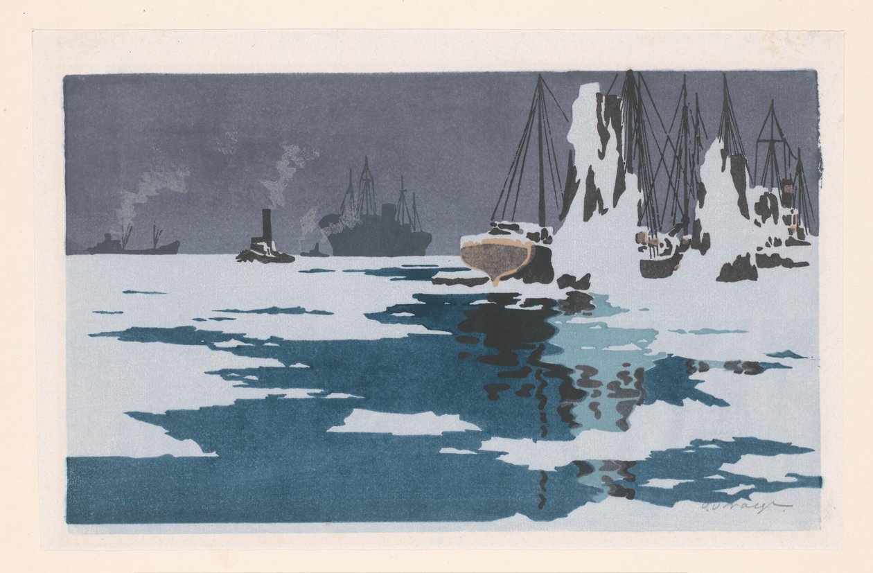 Ansicht von Bremerhaven von O. Droegl (signed by artist)