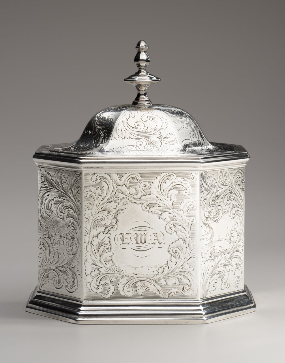 Teedose, 1845 von Obadiah Rich