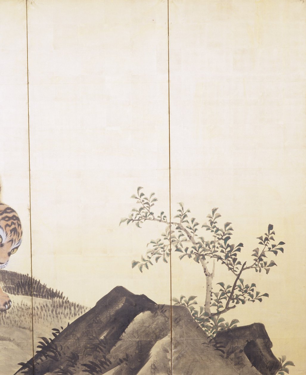 Tiger in einer Landschaft von Obun Kunii