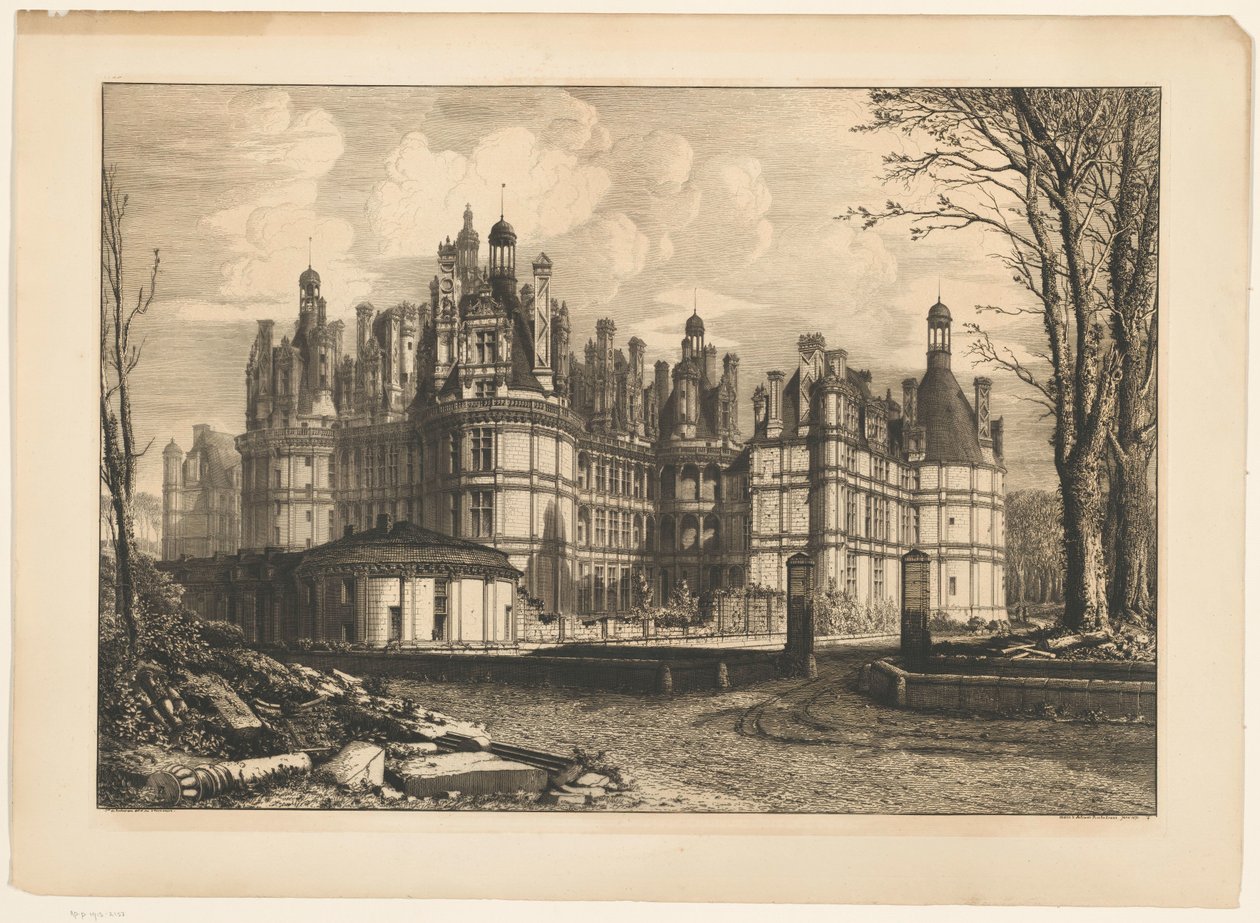 Ansicht einer Burg von Octave Guillaume de Rochebrune