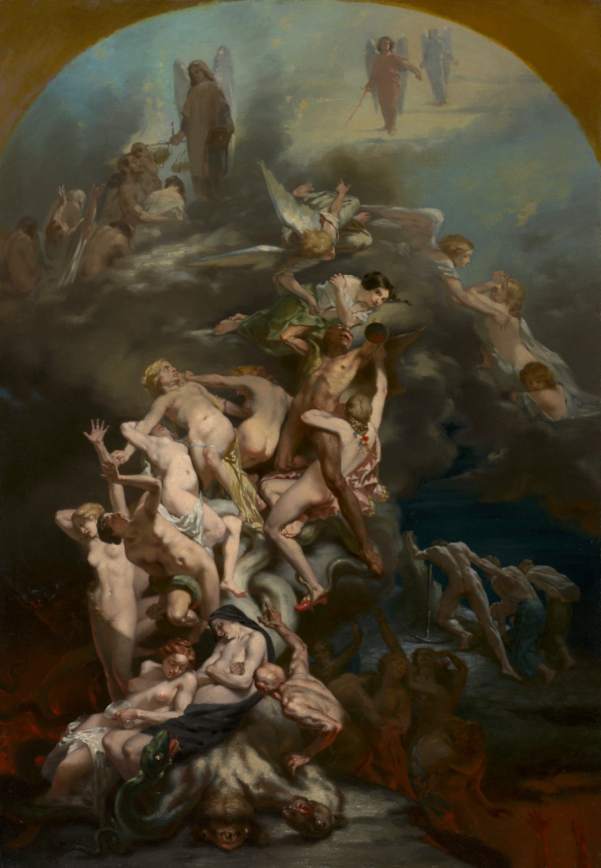 Himmel und Hölle von Octave Tassaert
