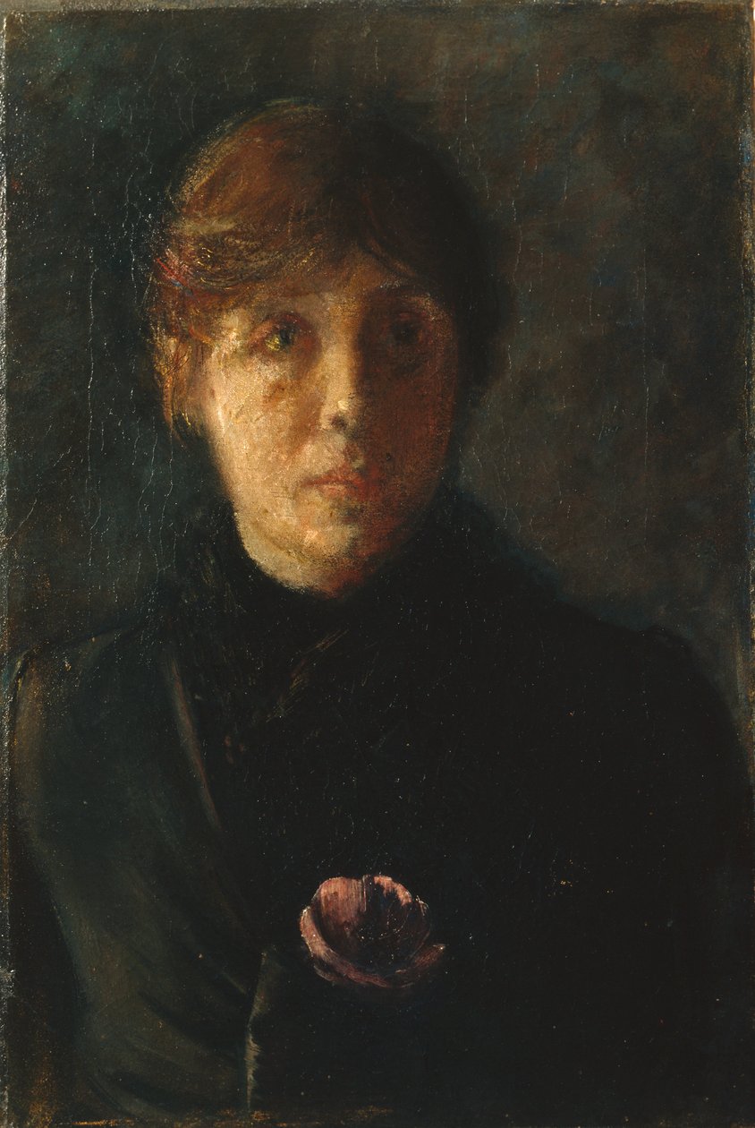 Selbstporträt, ca. 1890 von Oda Krohg