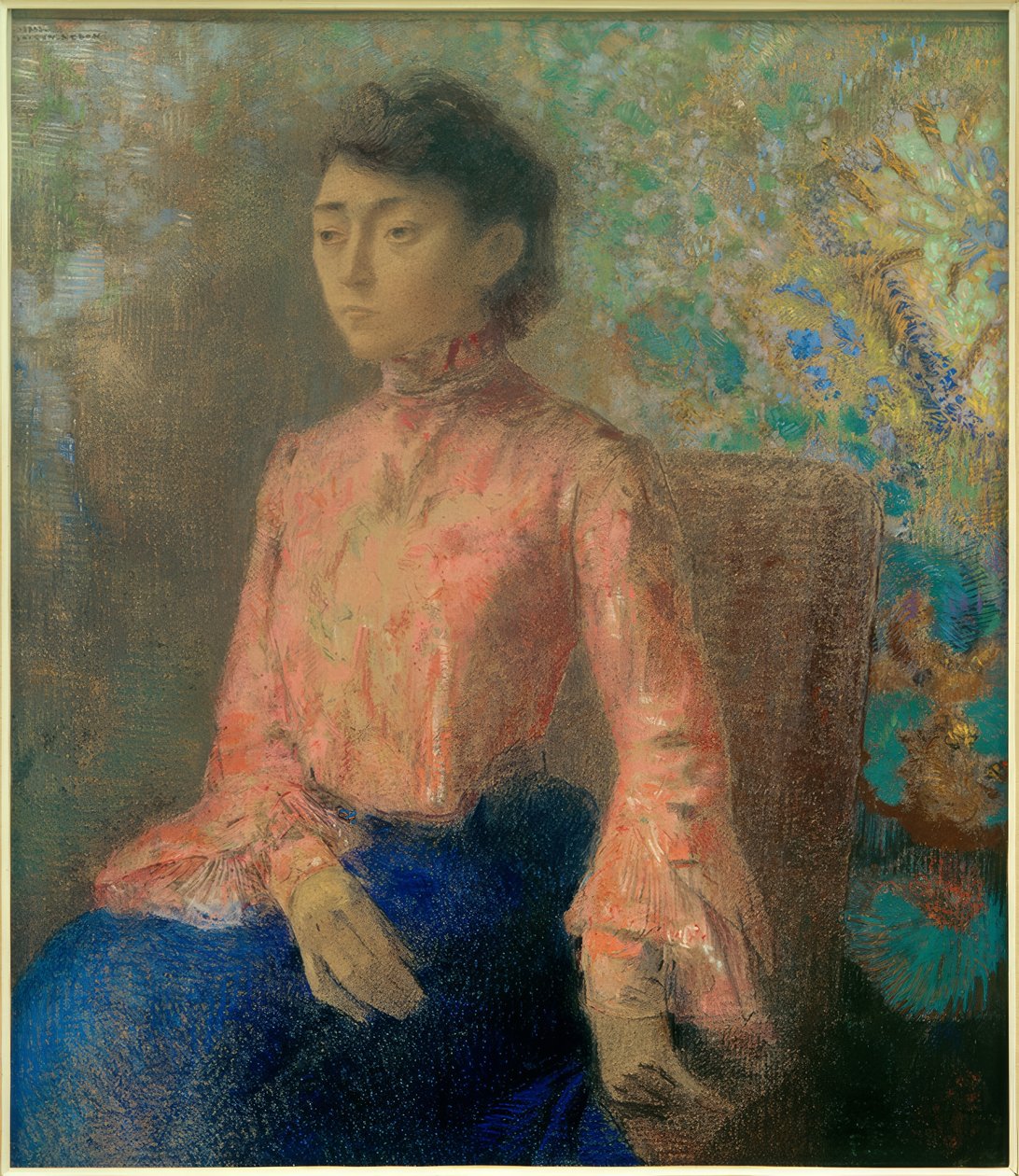 Porträt Mademoiselle Chaine von Odilon Redon