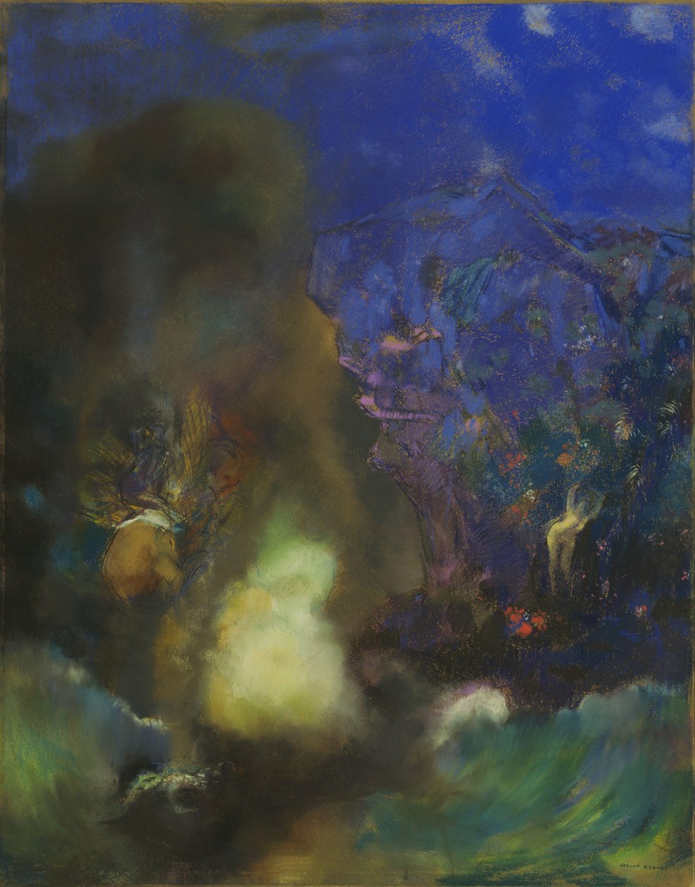 Roger und Angelica, ca. 1910 von Odilon Redon
