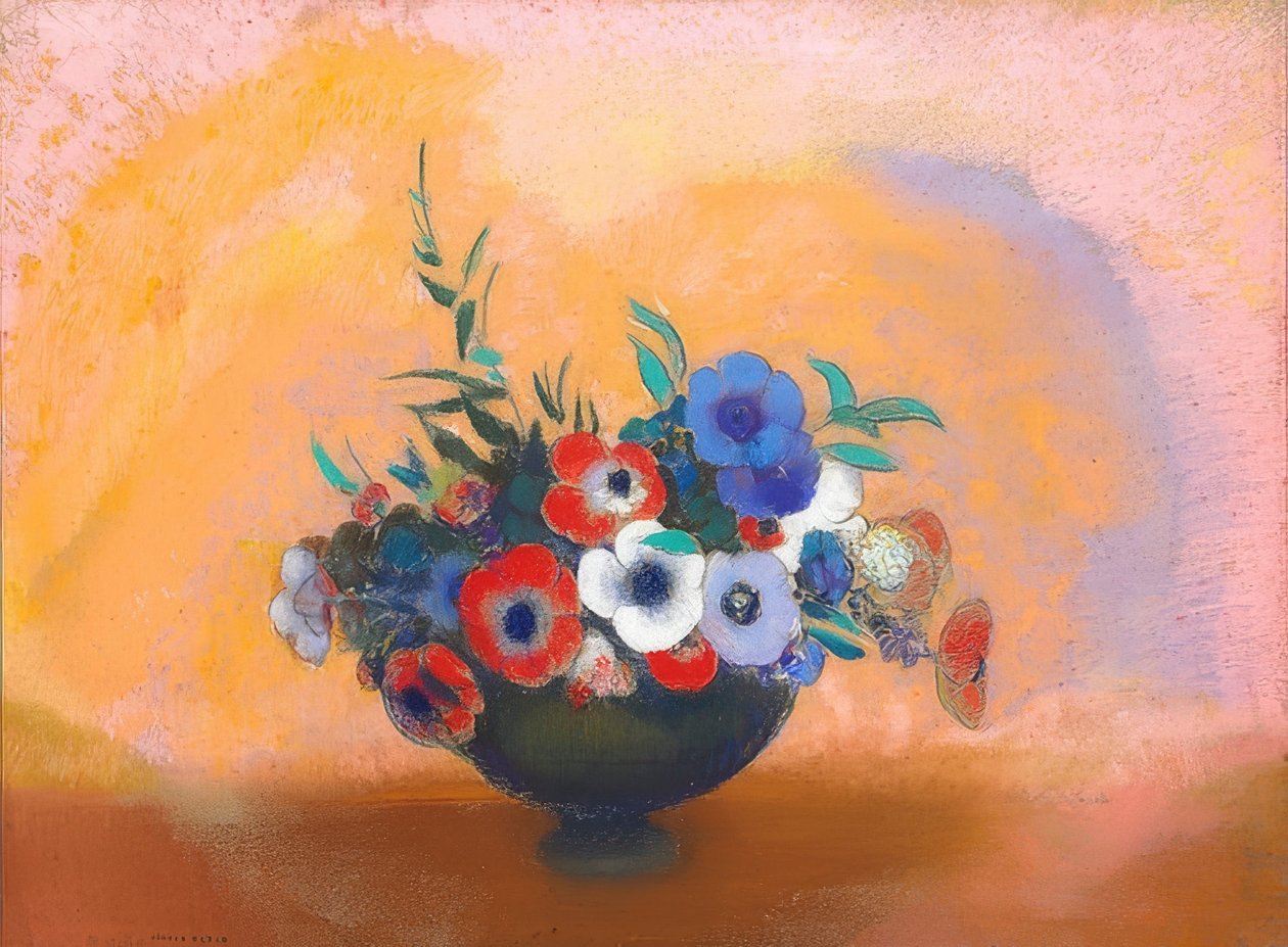 Anemonen (Les Anémones) von Odilon Redon