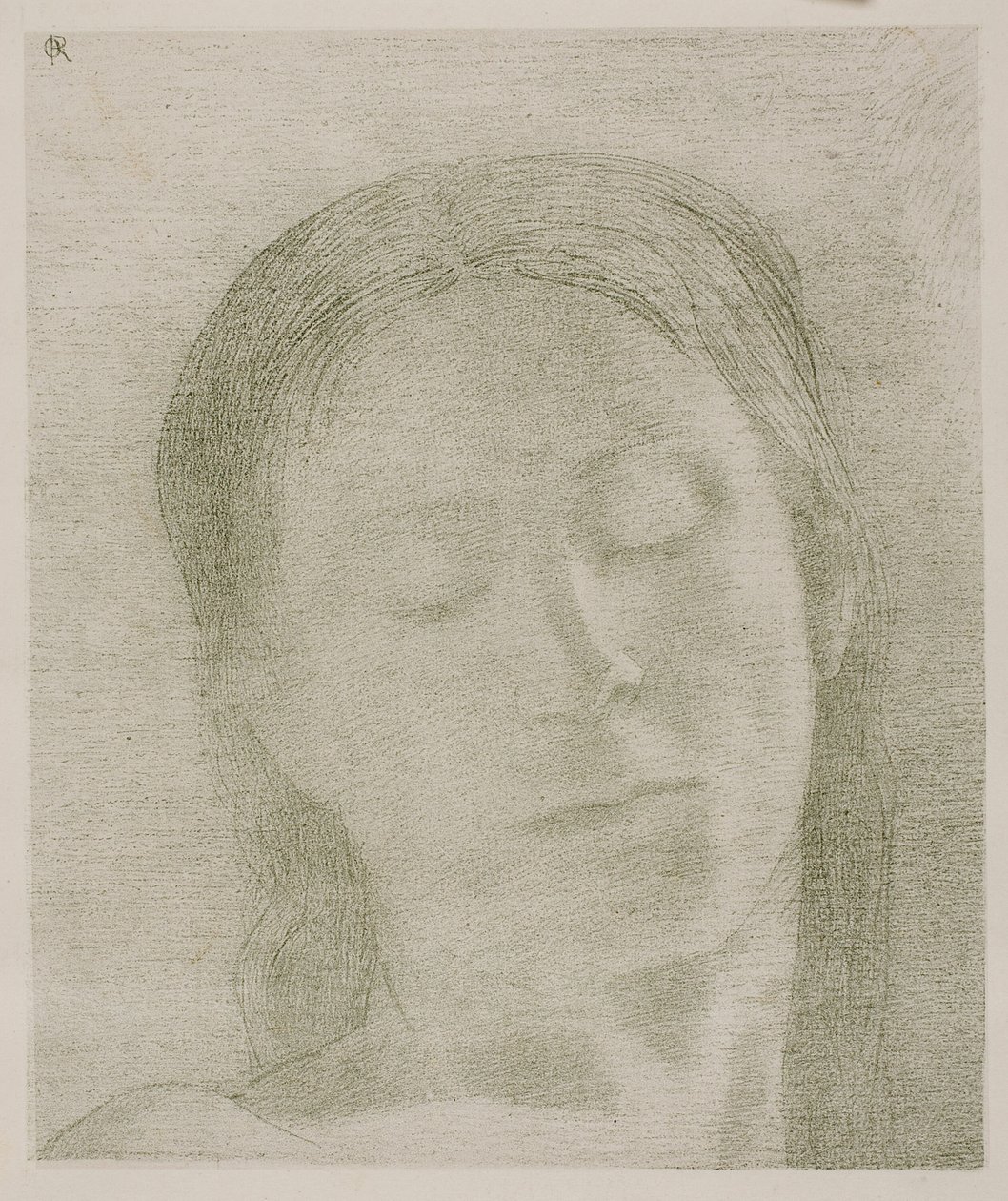 Geschlossene Augen von Odilon Redon