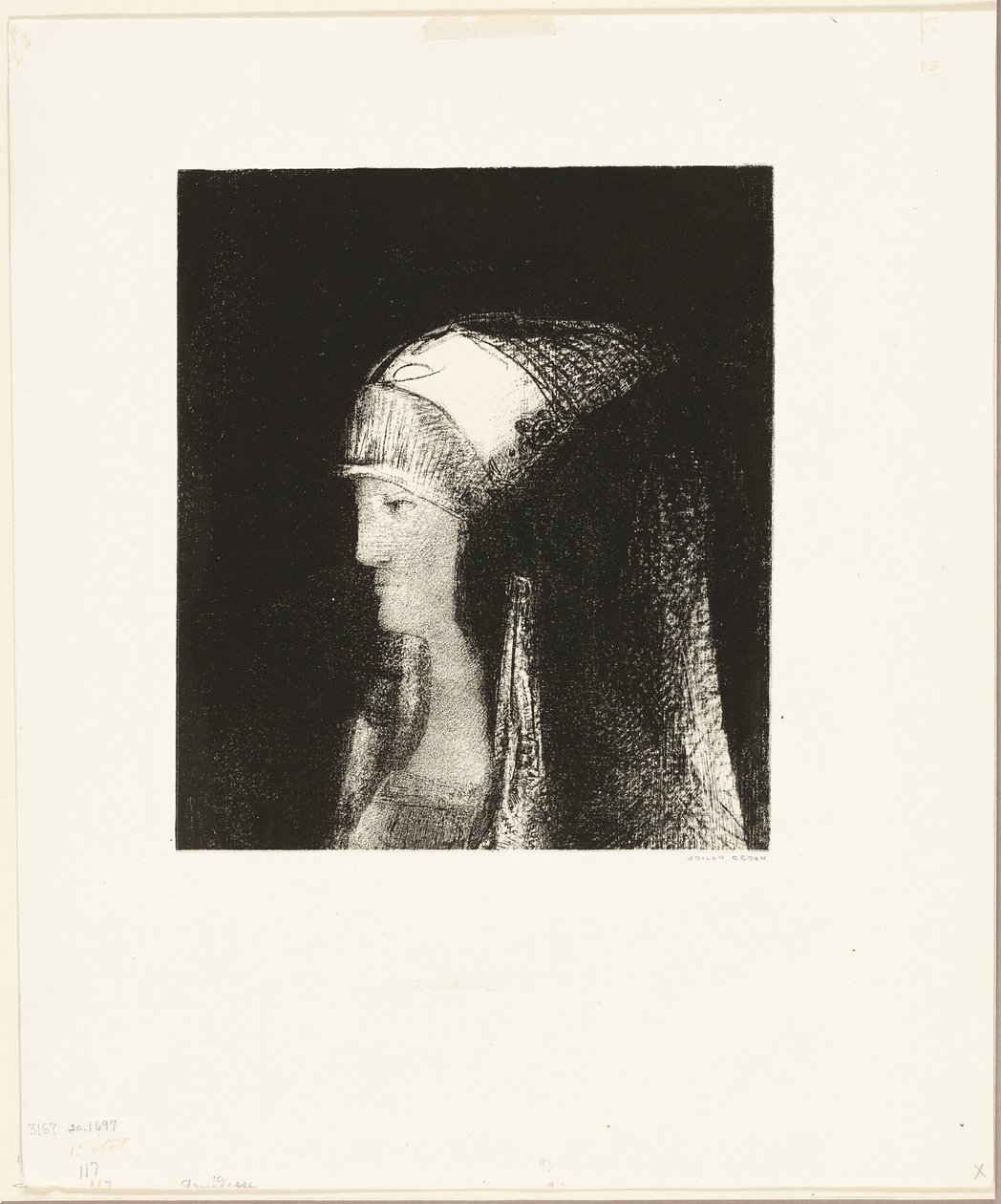 Druidin von Odilon Redon