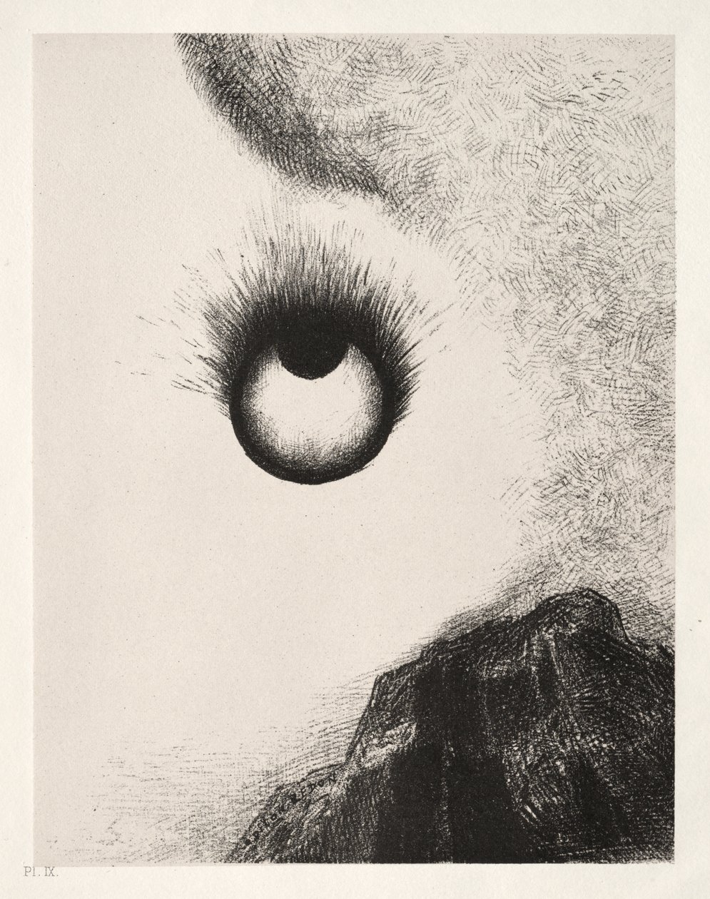 Überall lodern Augäpfel von Odilon Redon
