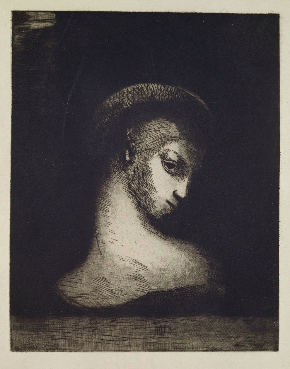 Weiblicher Kopf von Odilon Redon
