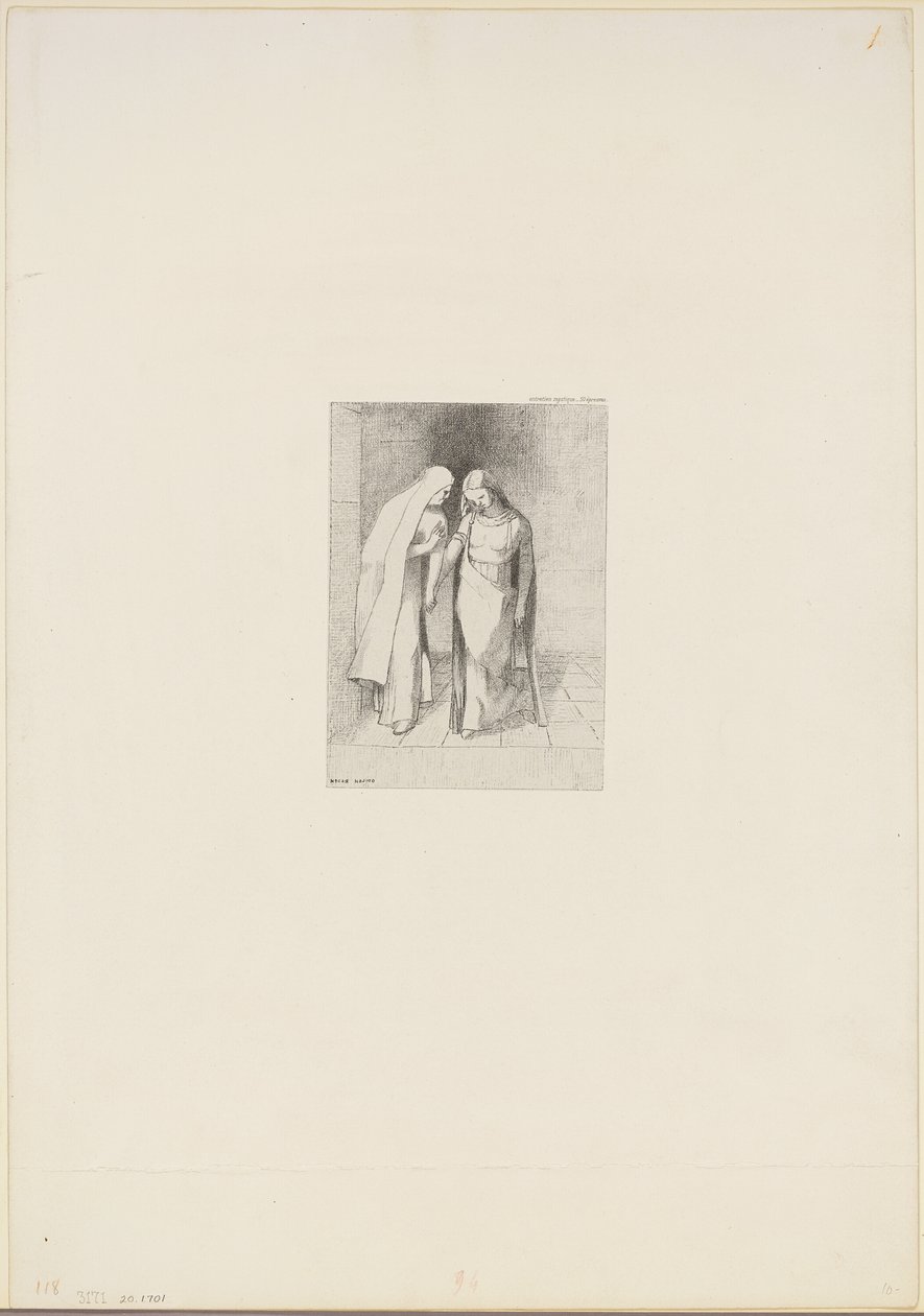Mystische Unterhaltung von Odilon Redon