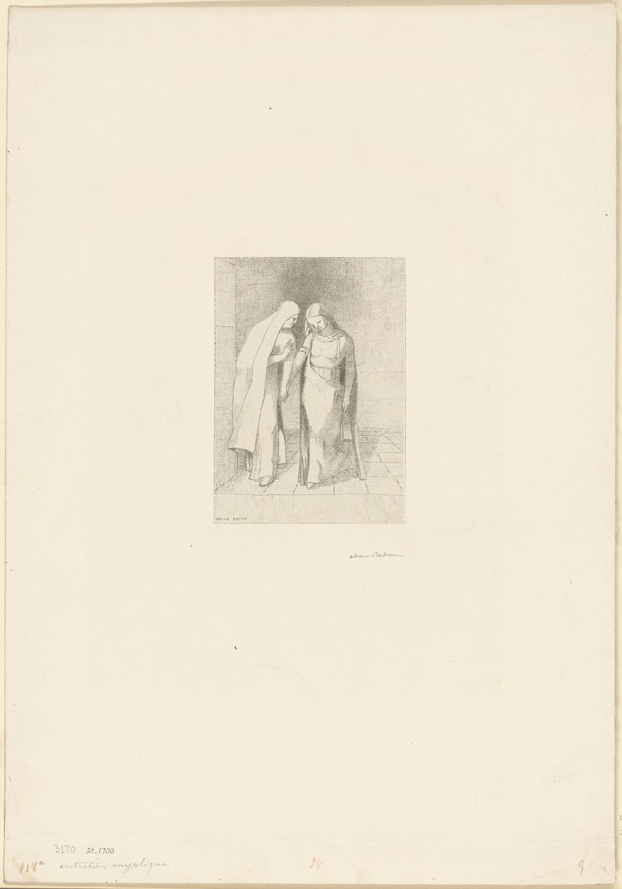 Mystische Unterhaltung von Odilon Redon