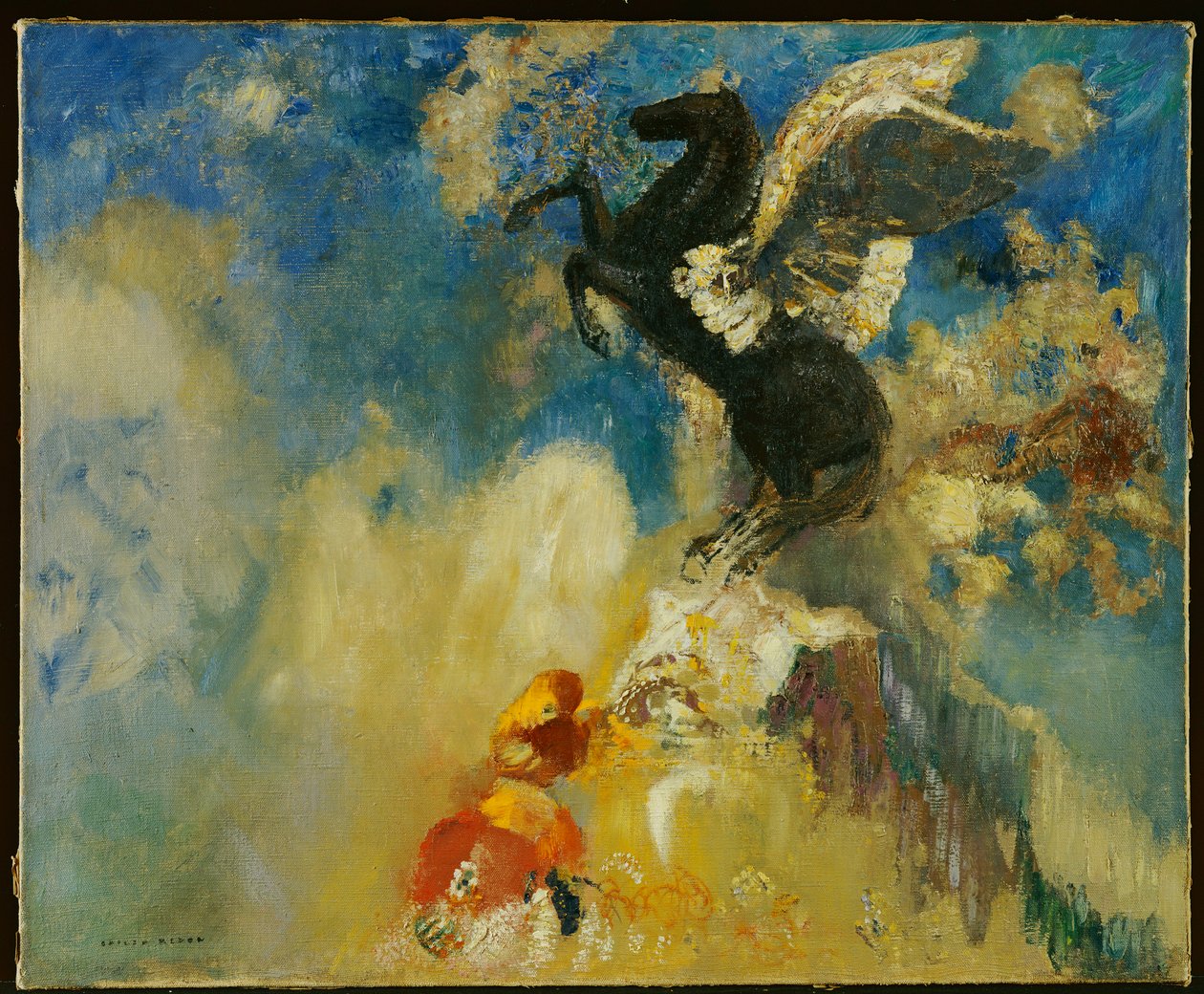Der Schwarze Pegasus von Odilon Redon
