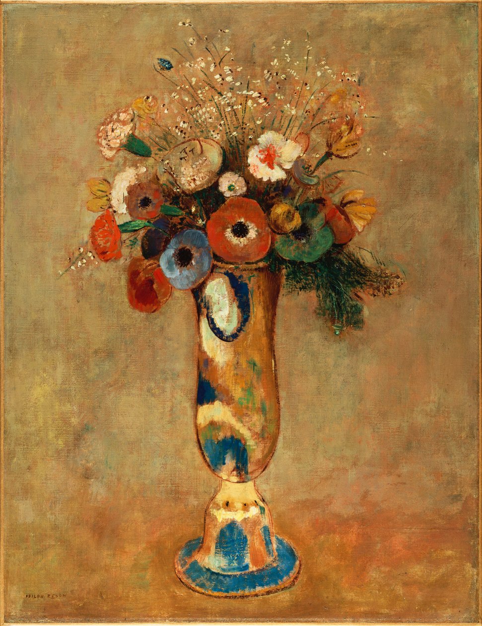 Blumenvase, 1912 von Odilon Redon