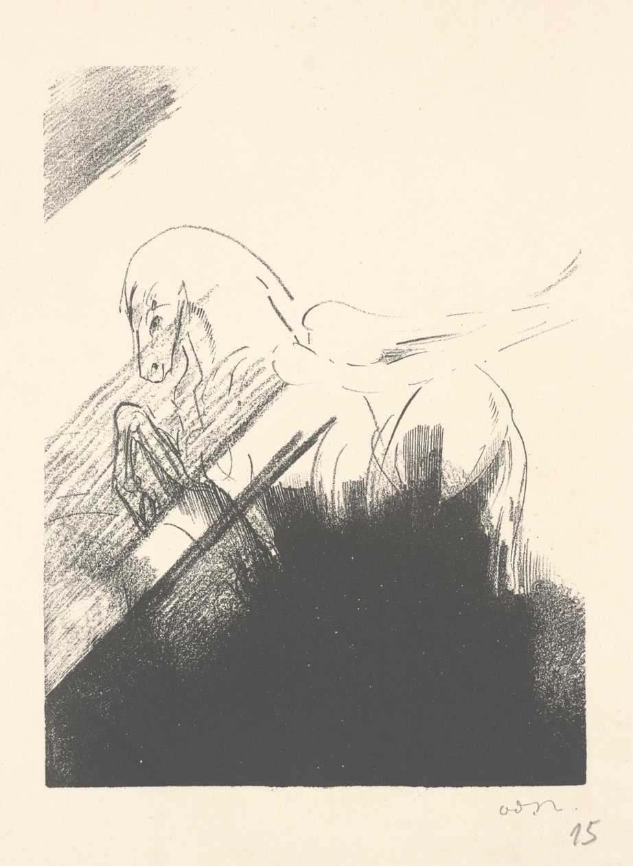 Geflügeltes Pferd von Odilon Redon