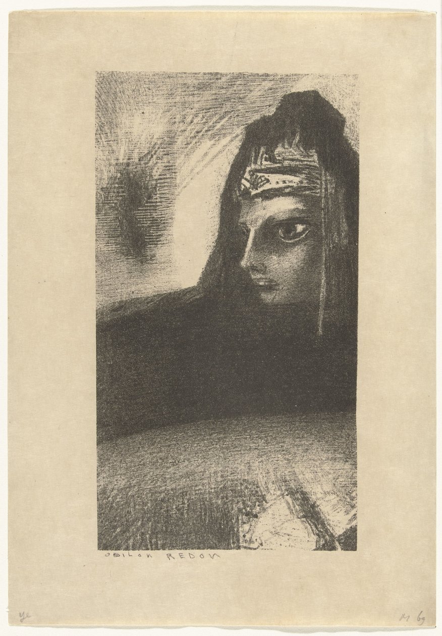 Schwarze Sphinx von Odilon Redon