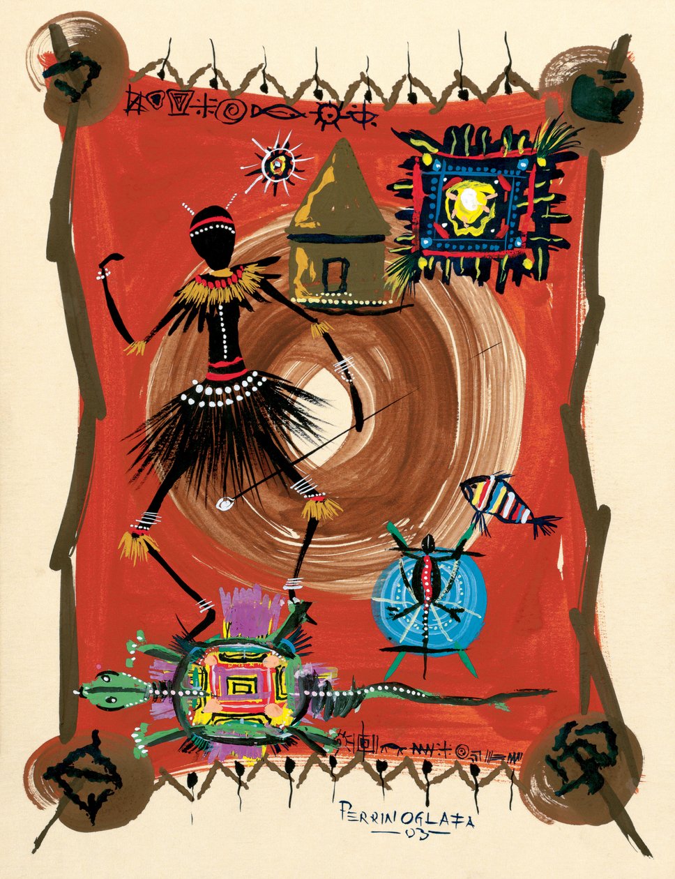 Der schwarze Tanz 1, 2003 von Oglafa Ebitari Perrin