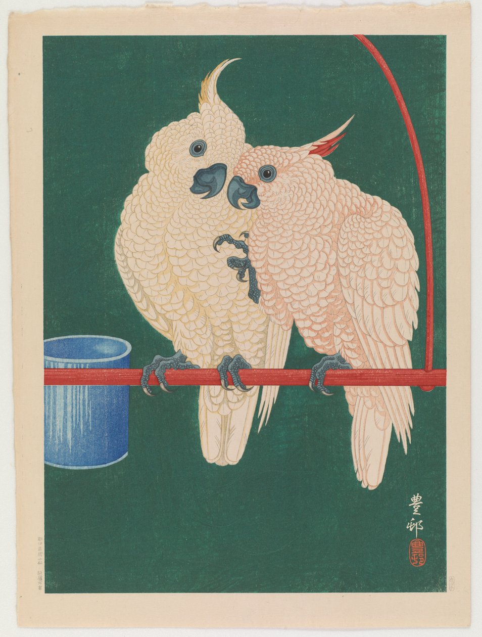 Paar weiße Kakadus, ca. 1930 von Ohara Koson