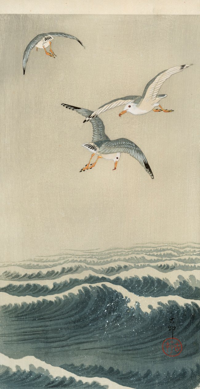 Möwen auf See von Ohara Koson