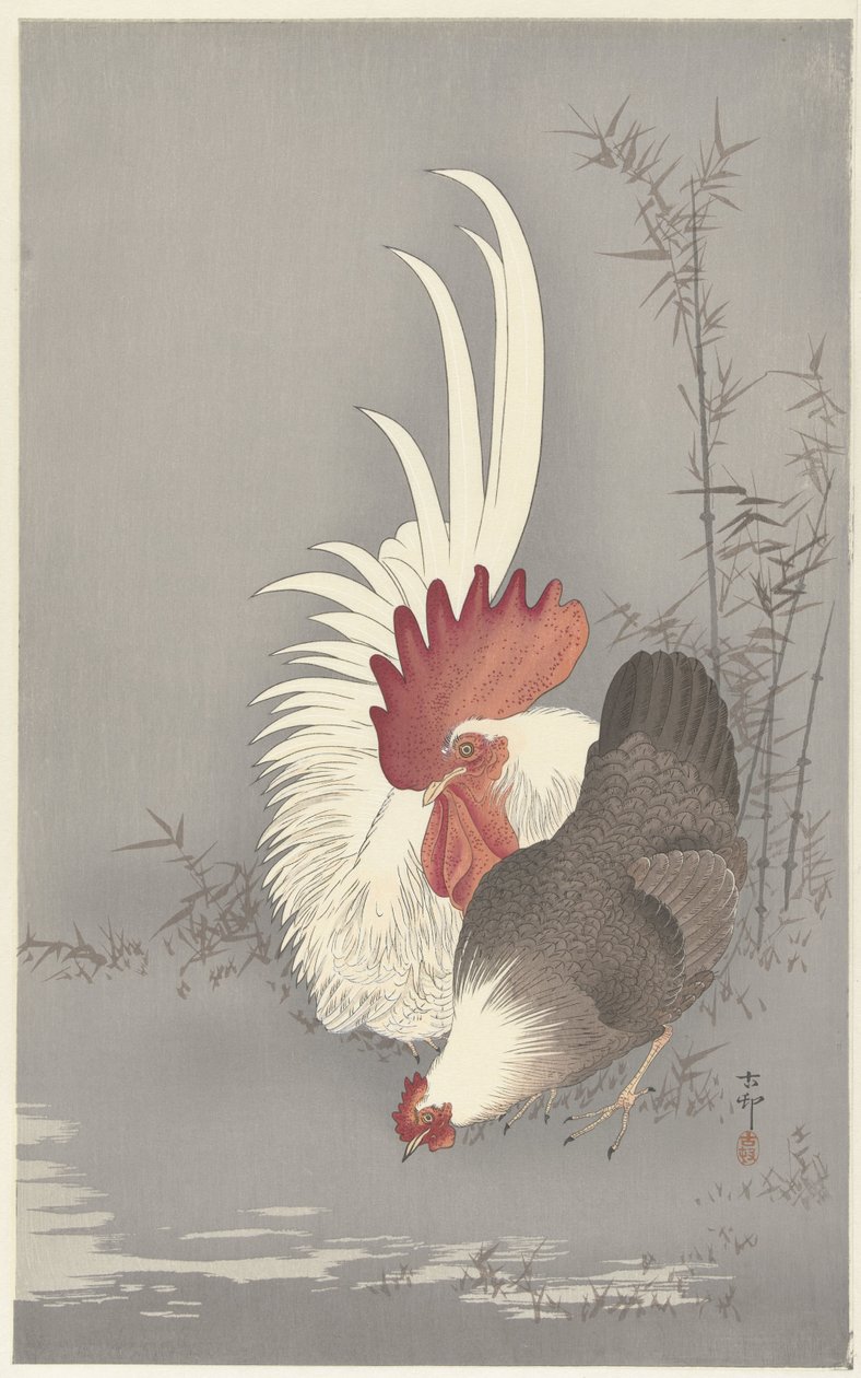 Hahn und Henne von Ohara Koson