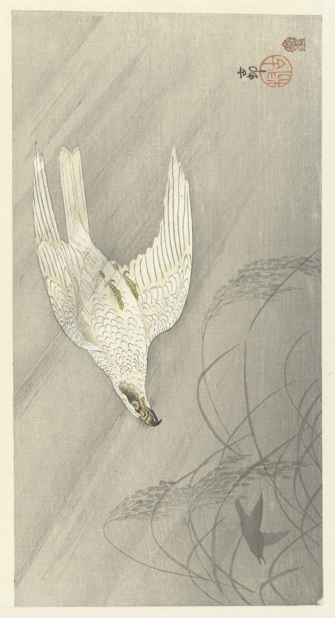 Jagender Habicht von Ohara Koson