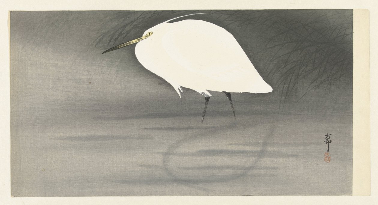 Silberreiher von Ohara Koson