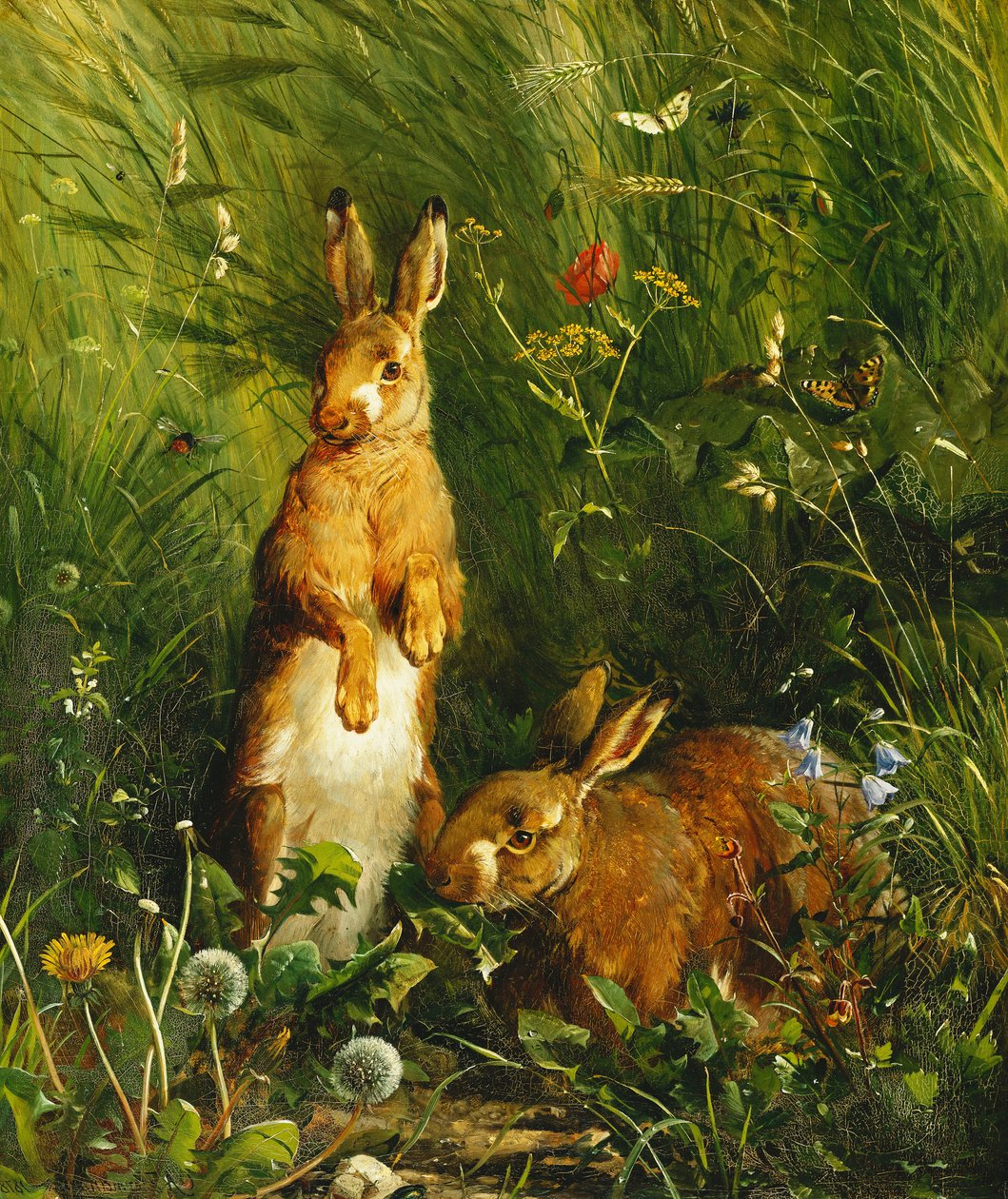 Hasen, 1878 von Olaf August Hermansen