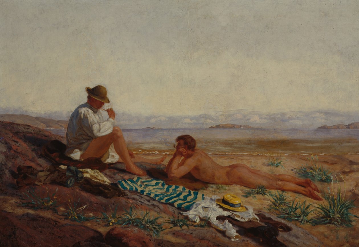 Nach dem Baden von Olaf Isaachsen