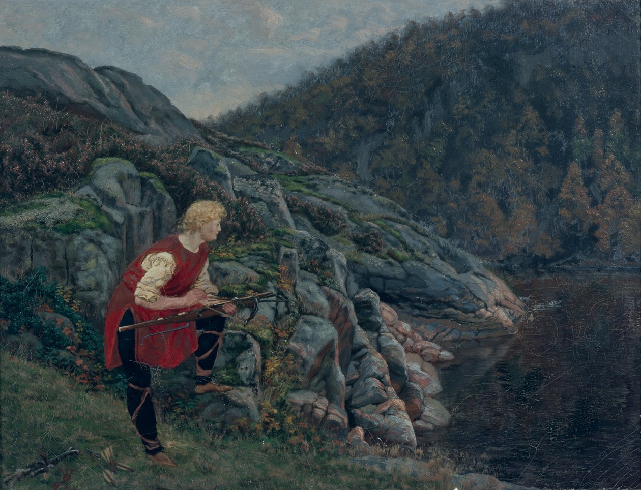 Entenjäger in Holskov von Olaf Isaachsen