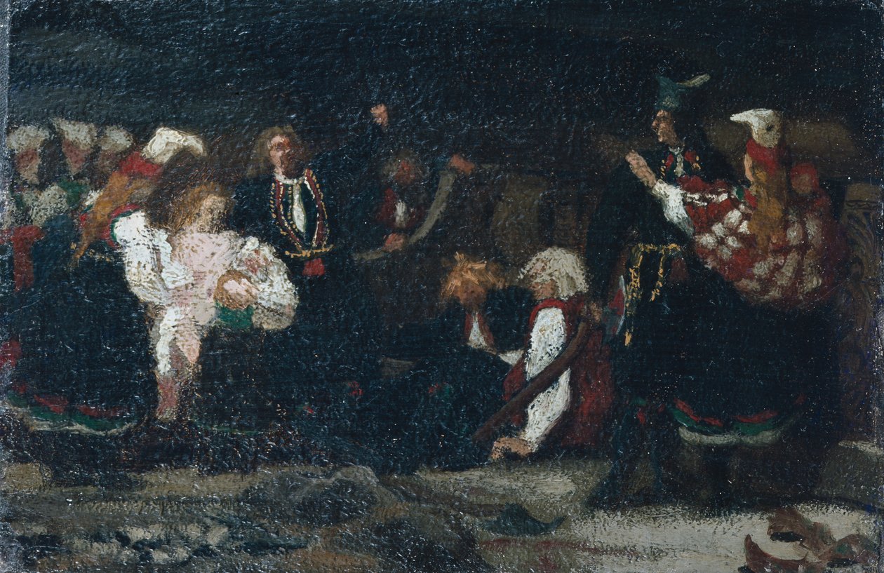 Kampf auf einem Bauernhof von Olaf Isaachsen