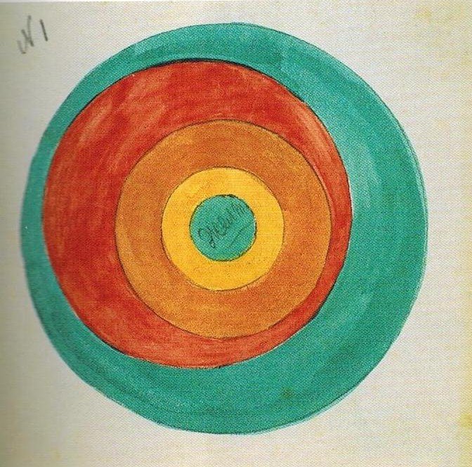 Farbmalerei. Skizze. von Olga Rozanova