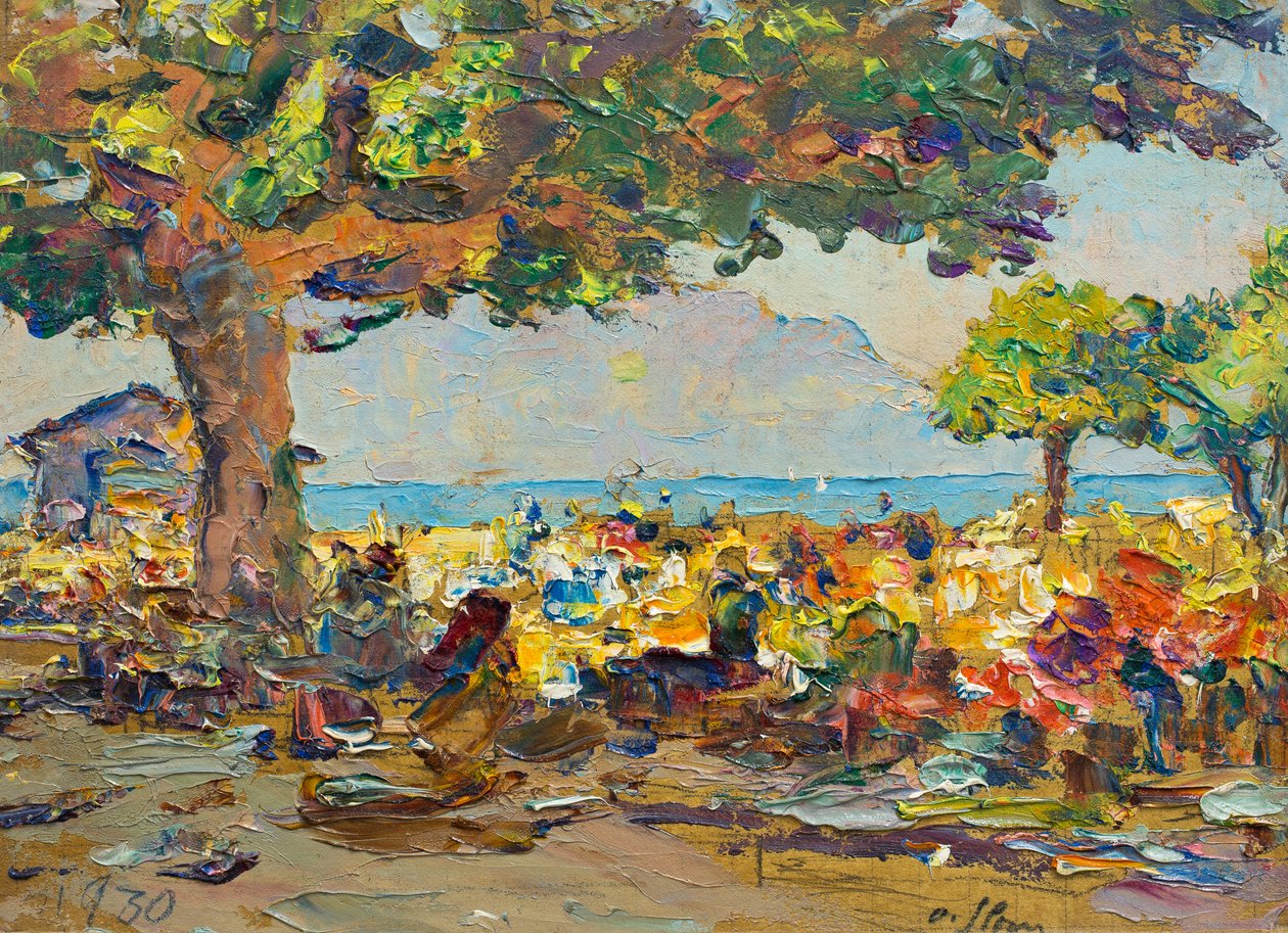 Markt in Vevey von Olga (1881 1941) Slomszynska