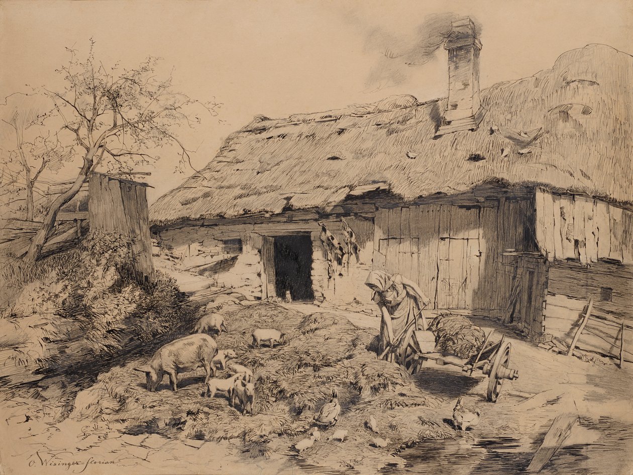 Arbeit am Bauernhof von Olga Wisinger Florian