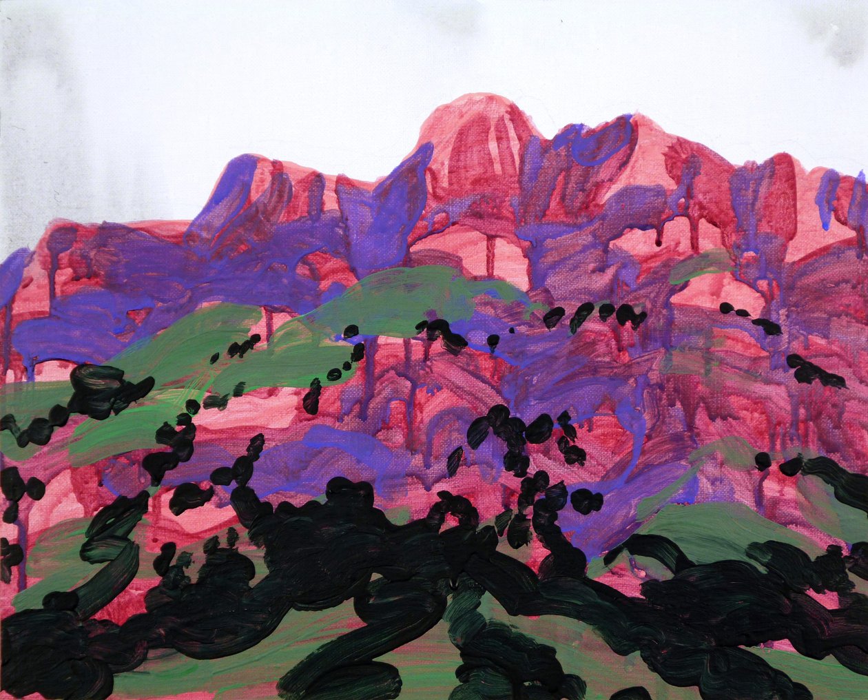 Leukerbad 19, 2012 (Acryl auf Leinwand) von Olivier Morel