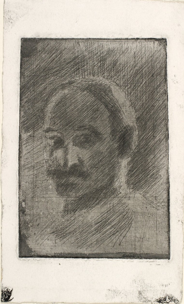 Porträt des Malers Henrik Schouboe von Oluf Hartmann