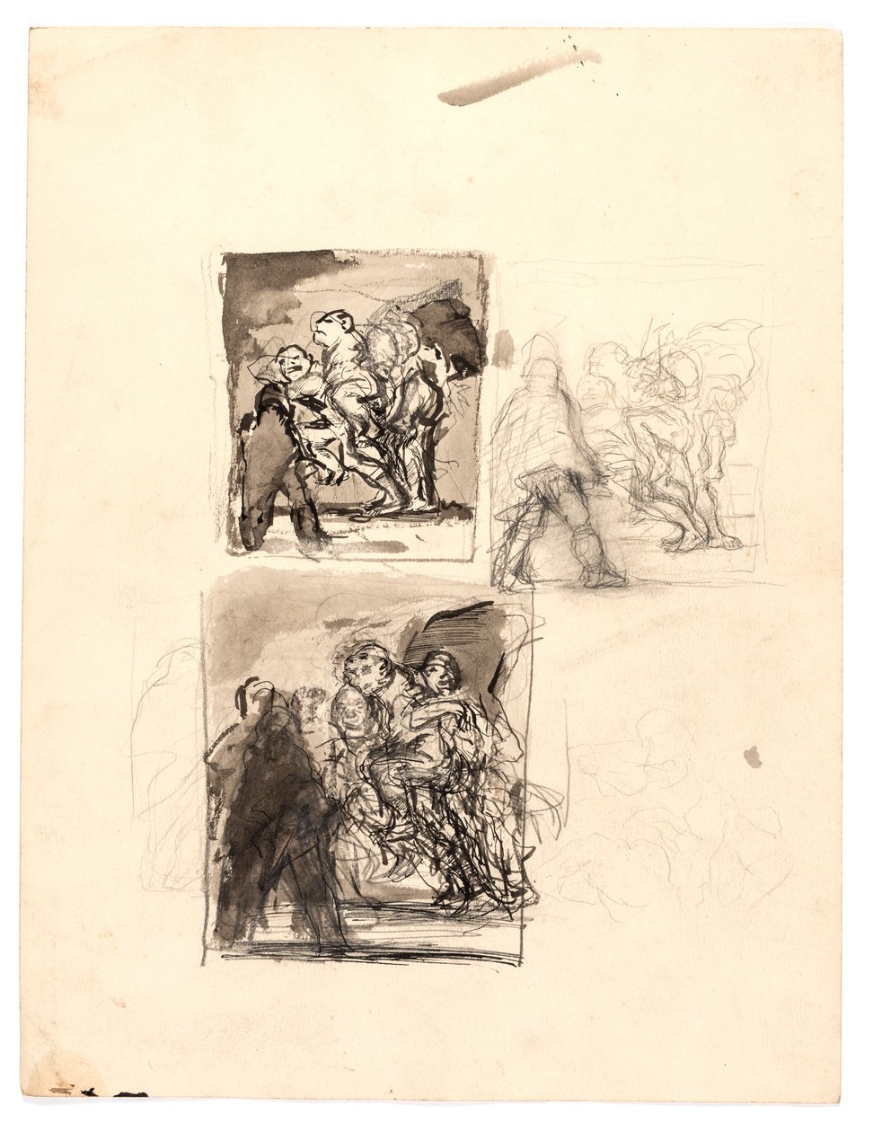 Drei Studien zu "Macbeth und die Hexen" von Oluf Hartmann
