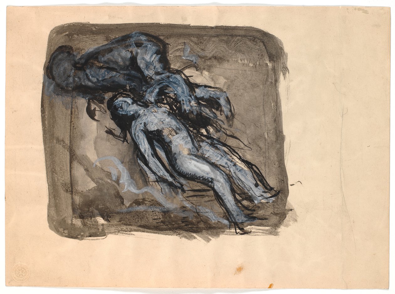 Zephyr entführt Psyche von Oluf Hartmann