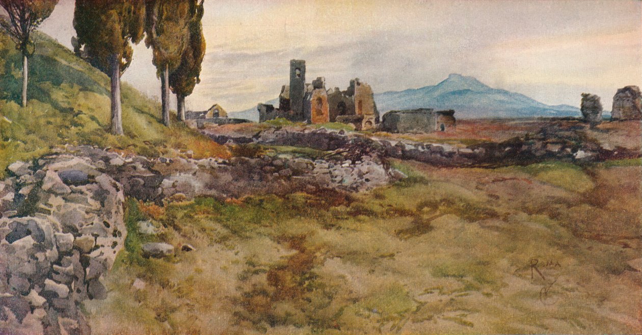 Auf der Via Appia, 19. Jahrhundert von Onorato Carlandi