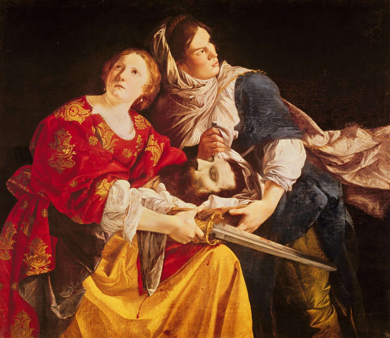 Judith mit dem Kopf des Holofernes von Orazio Gentileschi