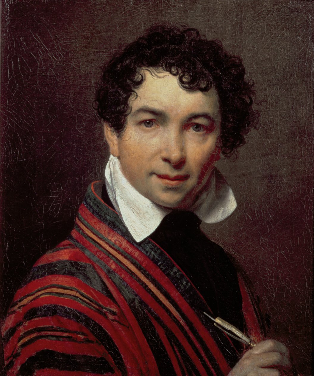 Selbstporträt, 1828 von Orest Adamovich Kiprensky
