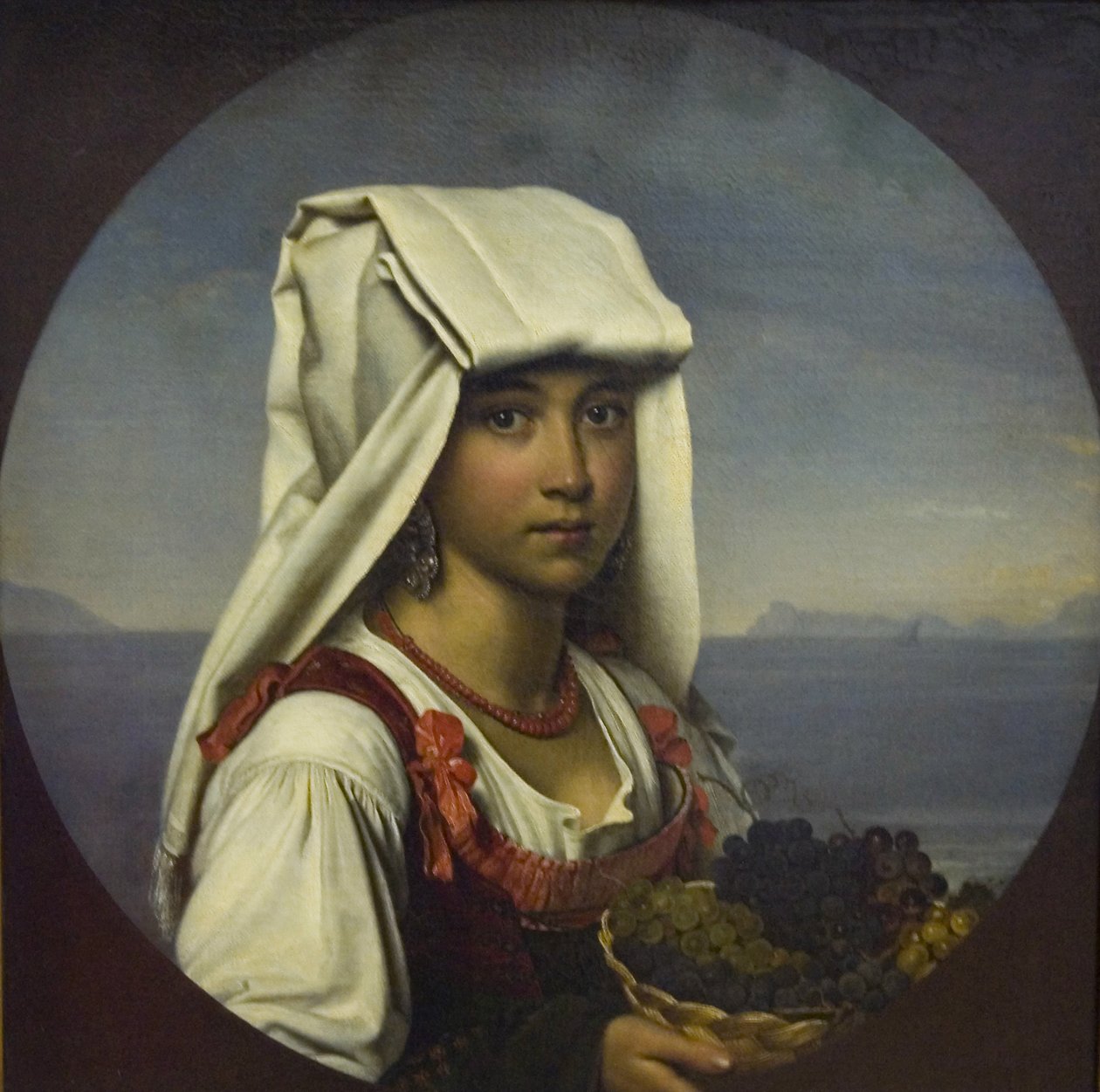 Neapolitanisches Mädchen mit Früchten, 1831 von Orest Adamovich Kiprensky