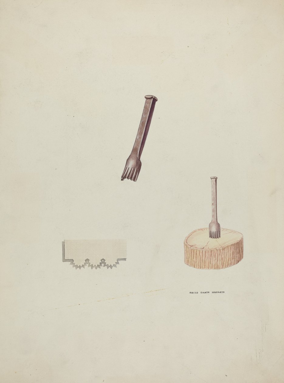 Plinker und Holzblock von Oscar Bluhme