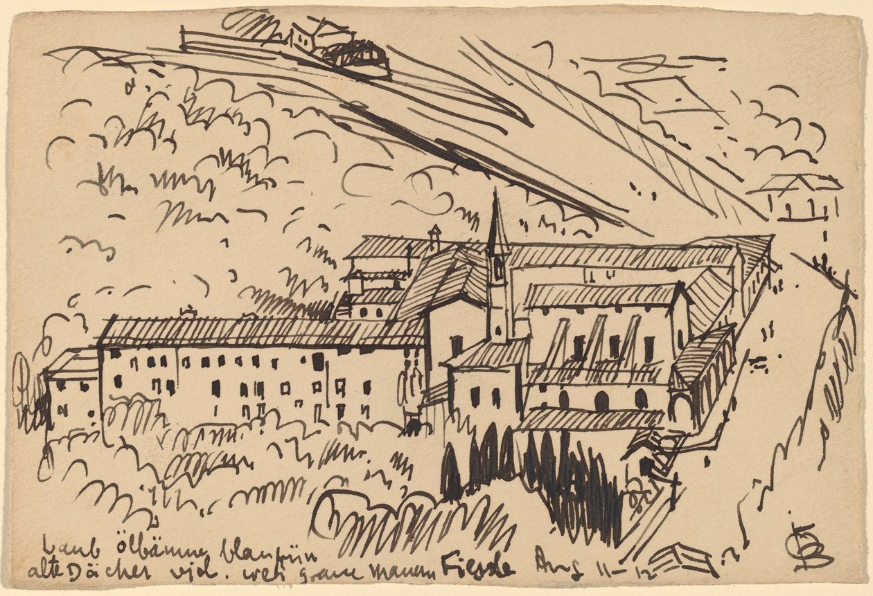 Fiesole, Kreuzgang von S. Domenico von Oscar F. Bluemner