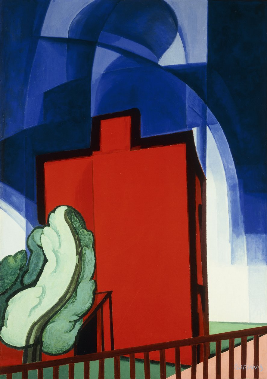 Blau oben von Oscar Florianus Bluemner