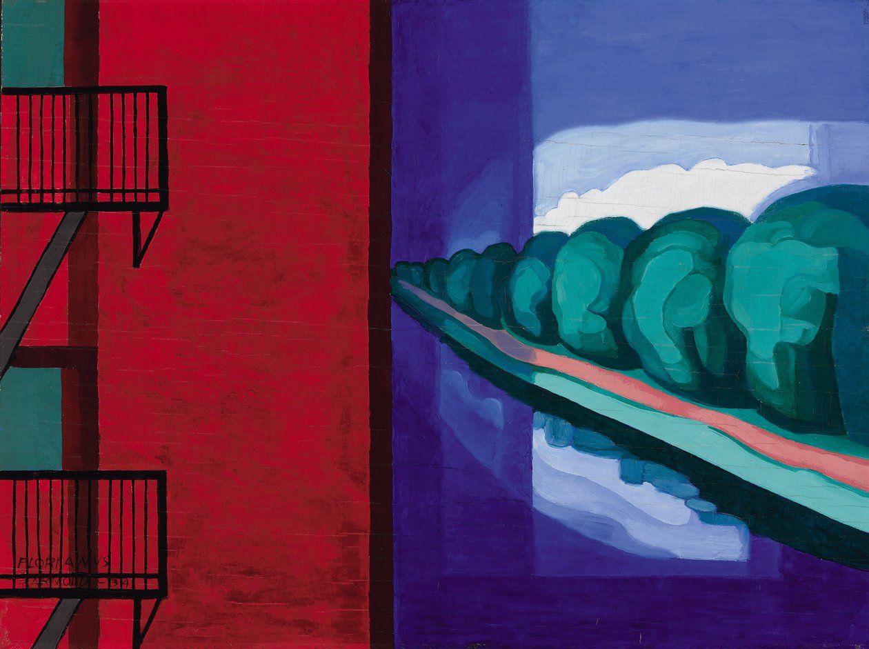 Kontraste (Zwei Räume) von Oscar Florianus Bluemner