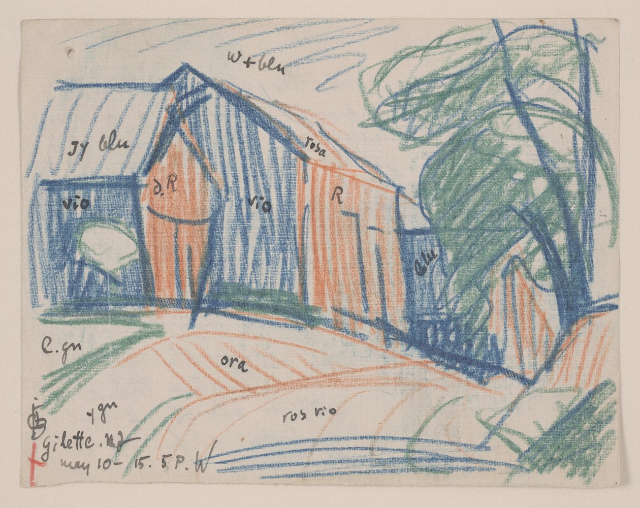 Gilette, New Jersey von Oscar Florianus Bluemner