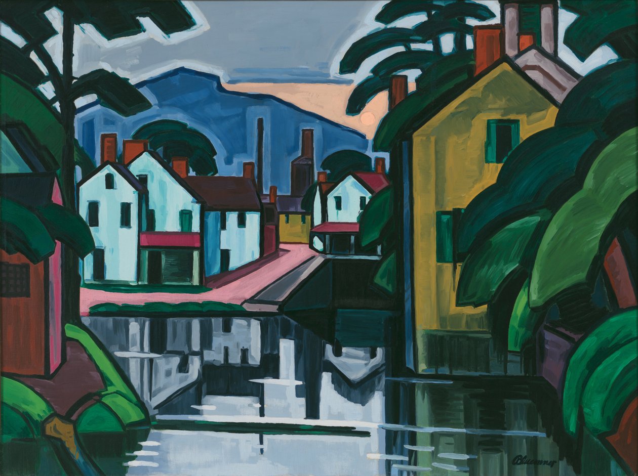 Alter Kanalhafen von Oscar Florianus Bluemner