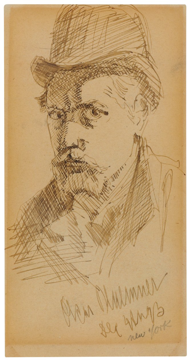 Selbstporträt von Oscar Florianus Bluemner
