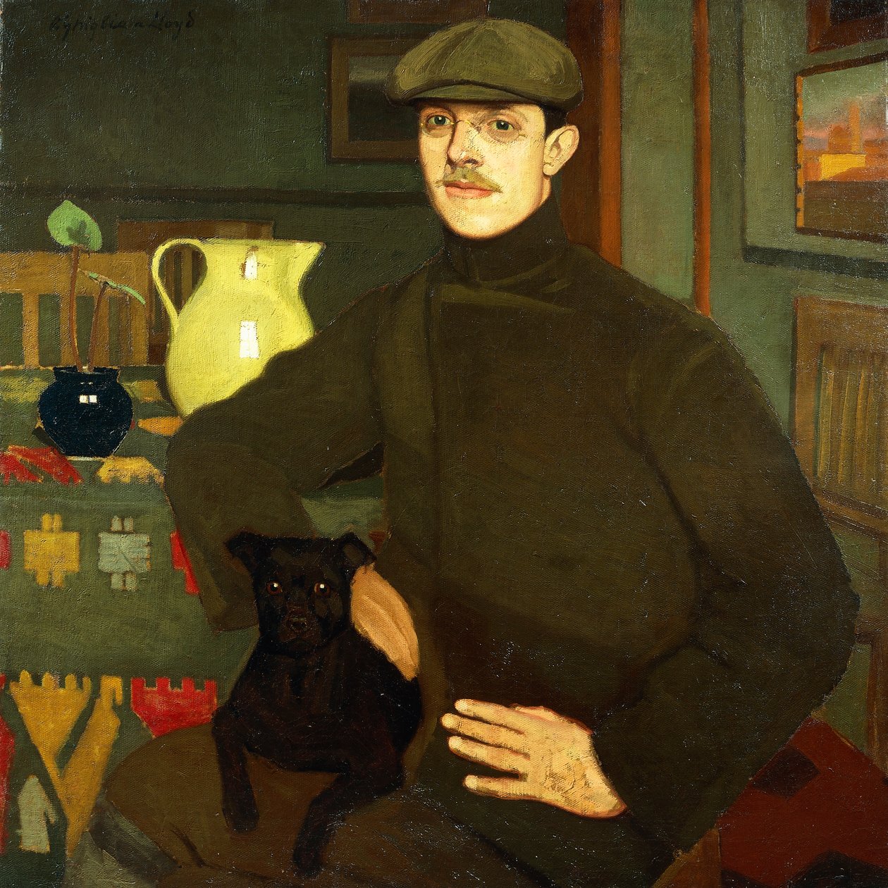 Porträt von Llewelyn Lloyd von Oscar Ghiglia