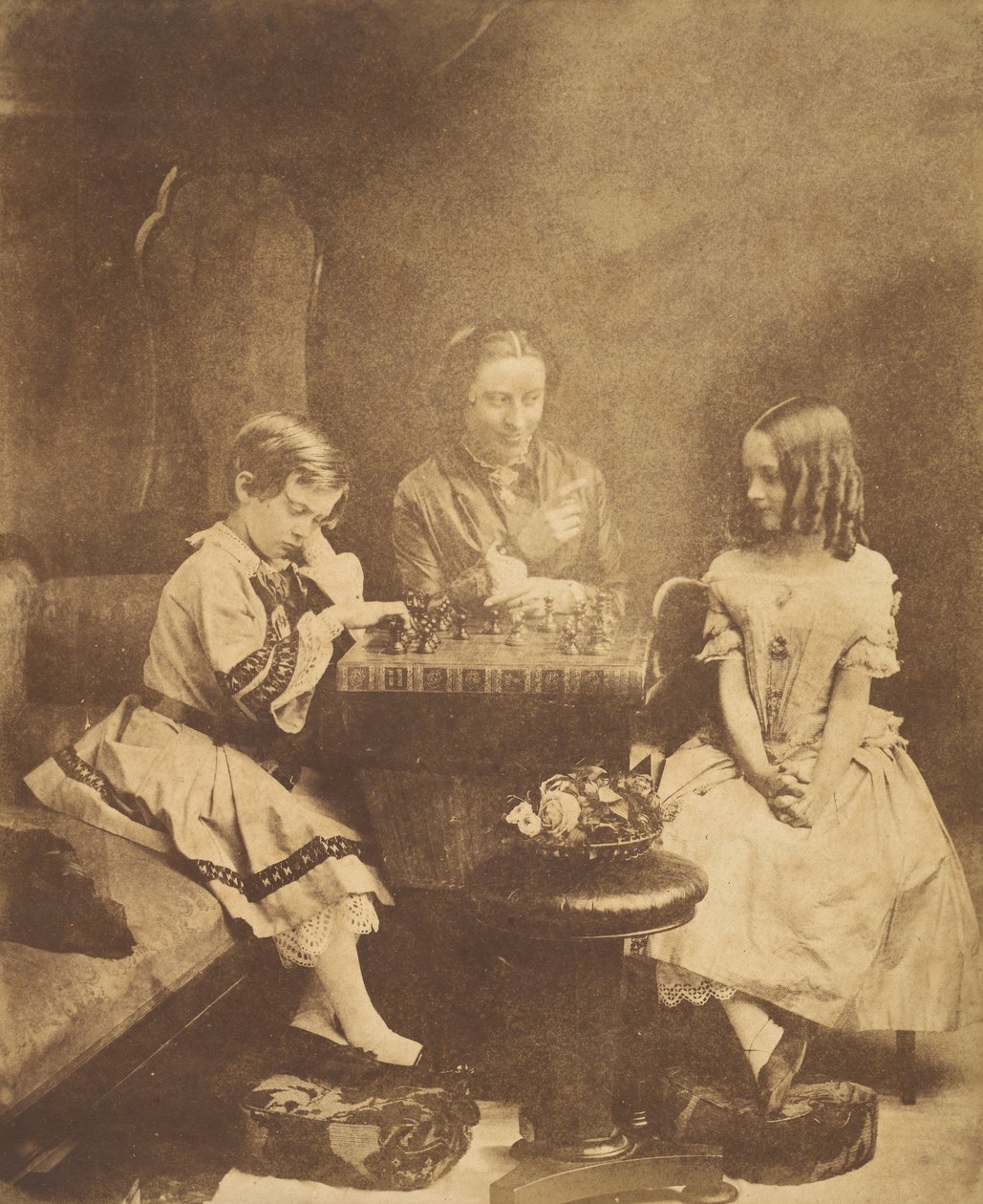 Das Schachmatt des Gelehrten, 1855 von Oscar Gustav Rejlander